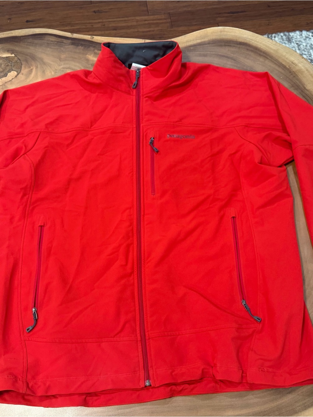 Patagonia Men's Bright Red Windbreaker Jacket